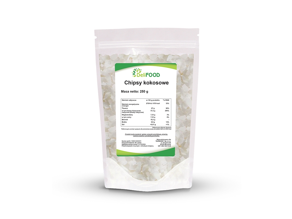 Chipsy kokosowe 250g
