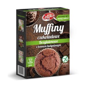 Muffiny czekoladowe z kremem budyniowym bezglutenowe 310g