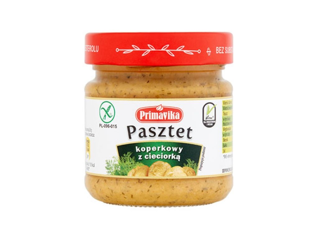 Pasztet koperkowy z cieciorką pasta kanapkowa 160g