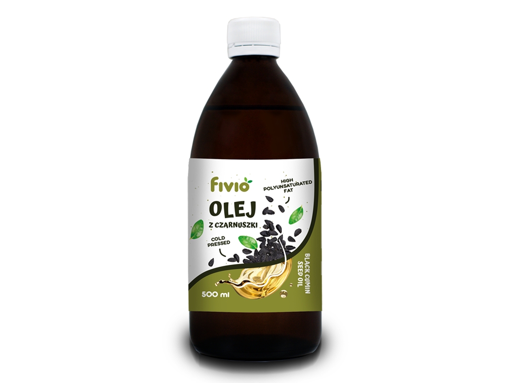 Olej z czarnuszki zimnotłoczony 500ml