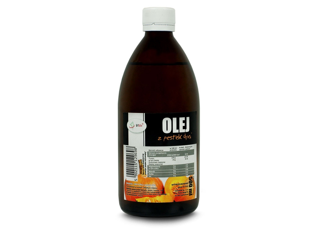 Olej z pestek dyni zimnotłoczony 500ml ViVio