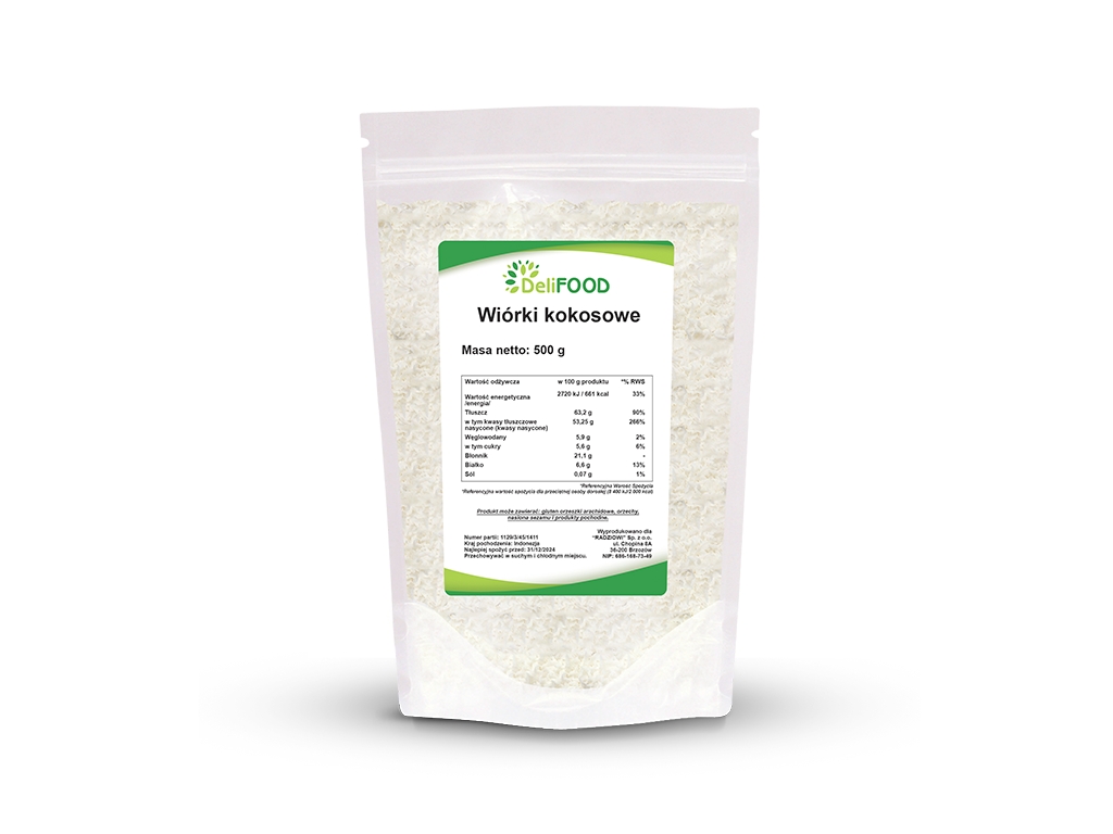 Wiórki kokosowe 500G