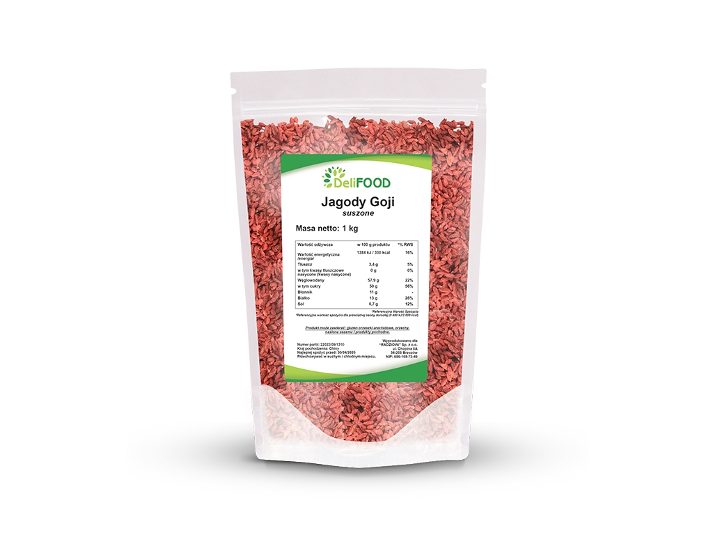 Jagody Goji suszone 1 kg