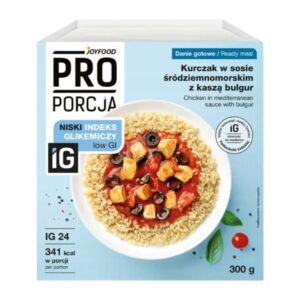Danie gotowe kurczak w sosie śródziemnomorskim z kaszą bulgur i warzywami PROporcja 300g