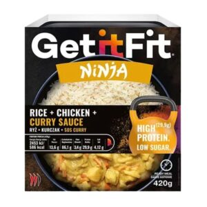 Danie gotowe ryż z kurczakiem w sosie curry Get it fit NINJA 420g