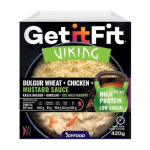 Danie gotowe kasza bulgur z kurczakiem w sosie musztardowym Get it fit VIKING 420g
