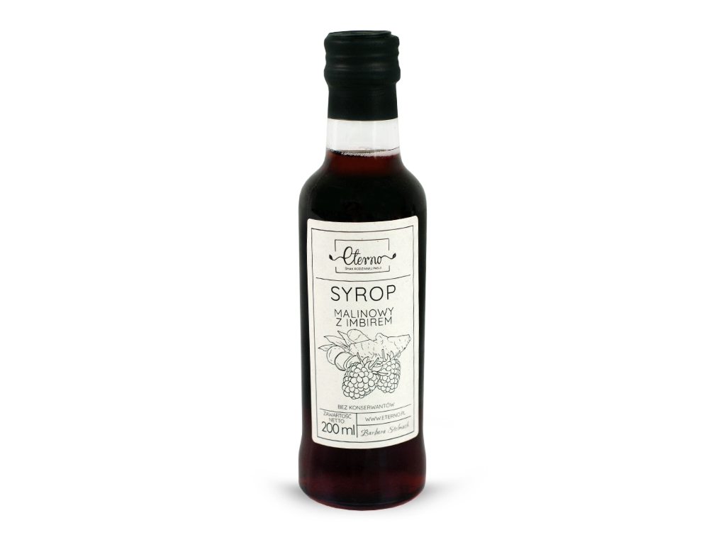 Syrop malinowy z imbirem 200ml