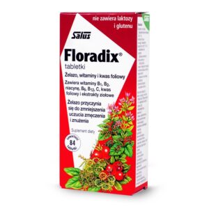 Żelazo, witaminy i kwas foliowy Floradix 84 tab