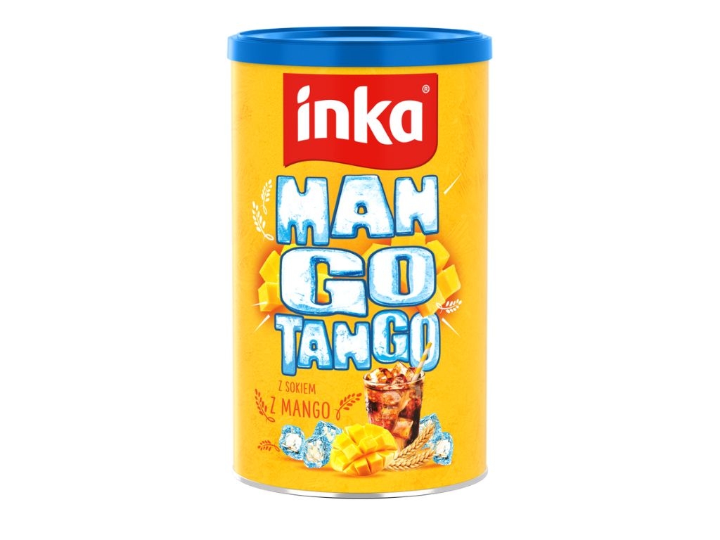 Rozpuszczalna kawa zbożowa z sokiem mango Mango Tango w puszce 120g
