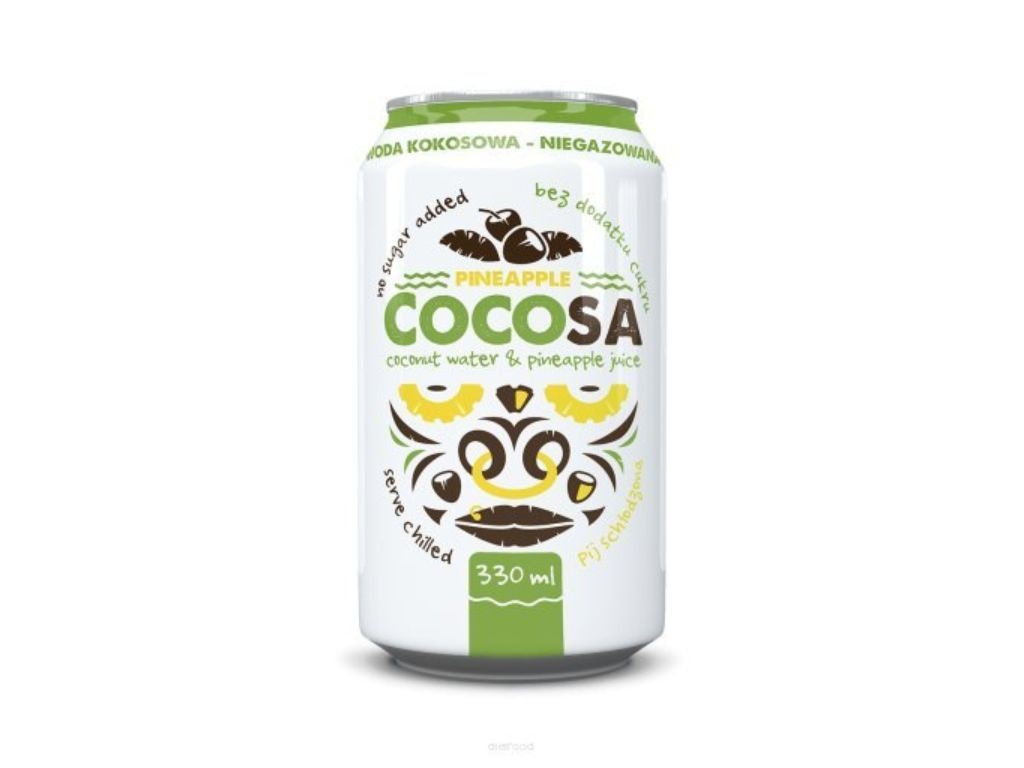 Woda kokosowa niegazowana z sokiem z ananasa NFC COCOSA 330ml