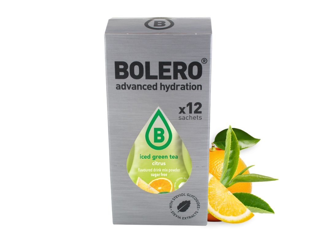 Napój w proszku box Bolero zielona herbata mrożona o smaku cytrusów 3g x 12szt