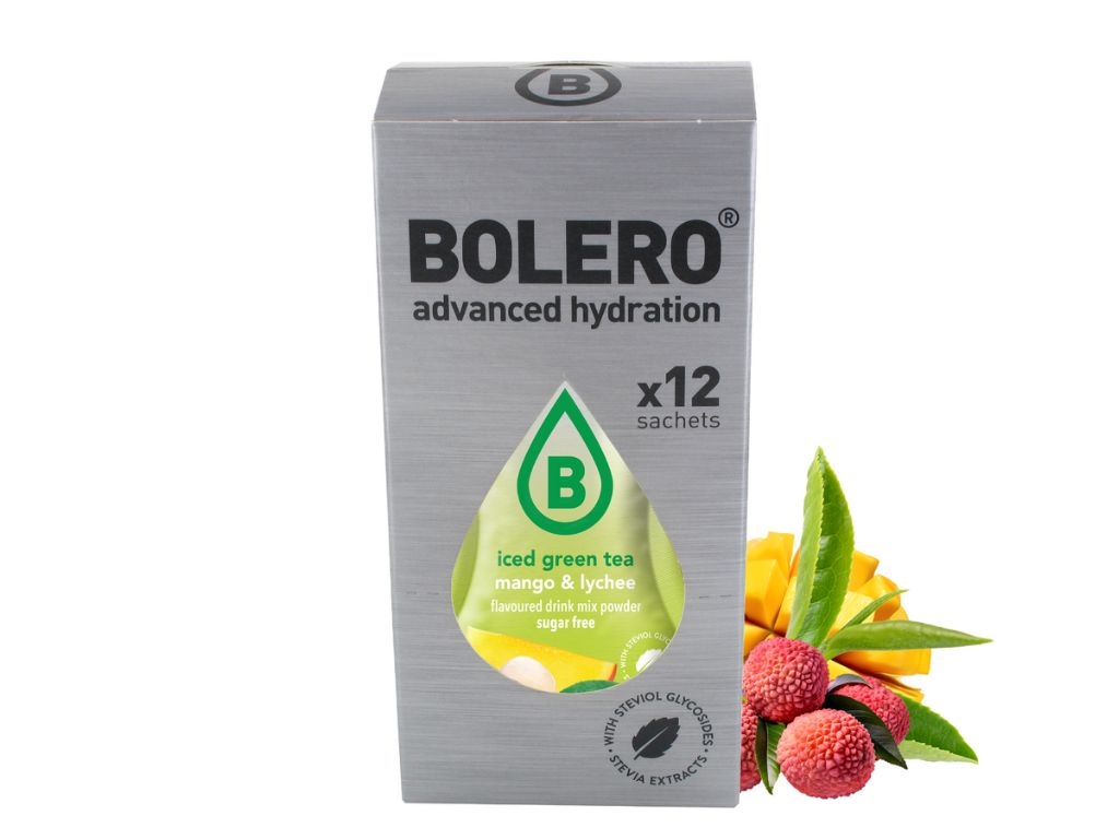 Napój w proszku box Bolero zielona herbata mrożona o smaku mango i liczi 3g x 12szt