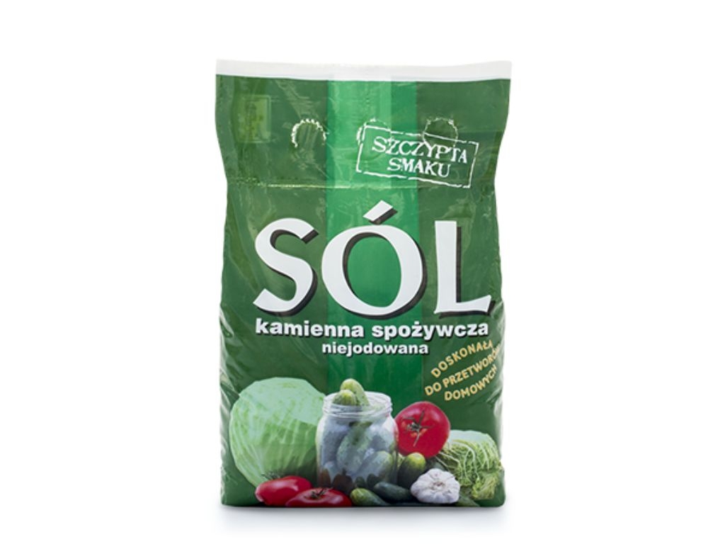 Sól kłodawska kamienna do przetworów niejodowana 3kg