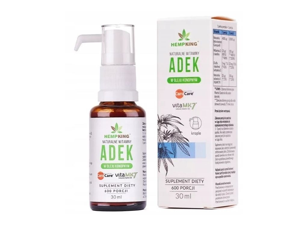 Witamina ADEK w oleju konopnym 30ml
