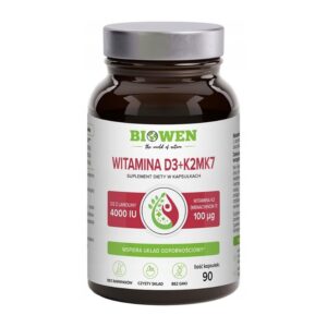 Witamina D3+K2MK7 90 kapsułek