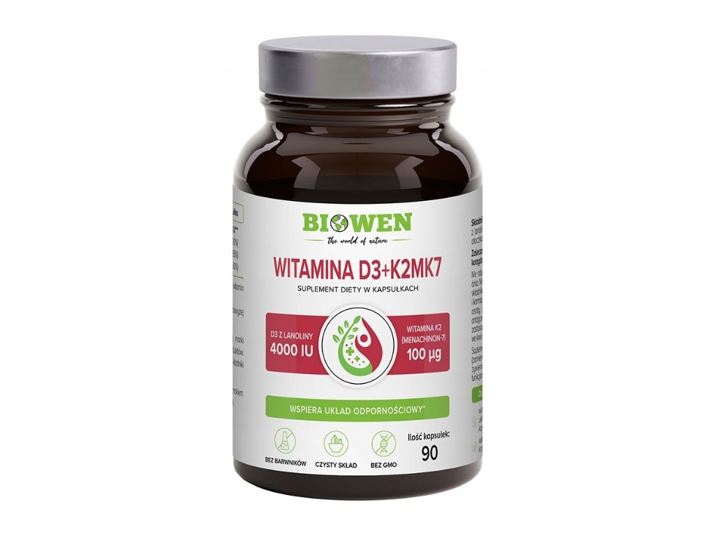 Witamina D3+K2MK7 90 kapsułek