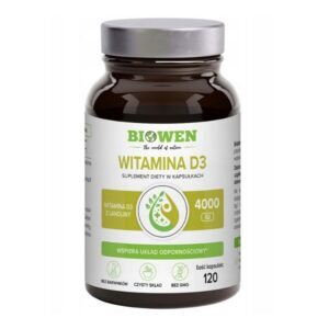 Witamina D3 z lanoliny 120 kapsułek