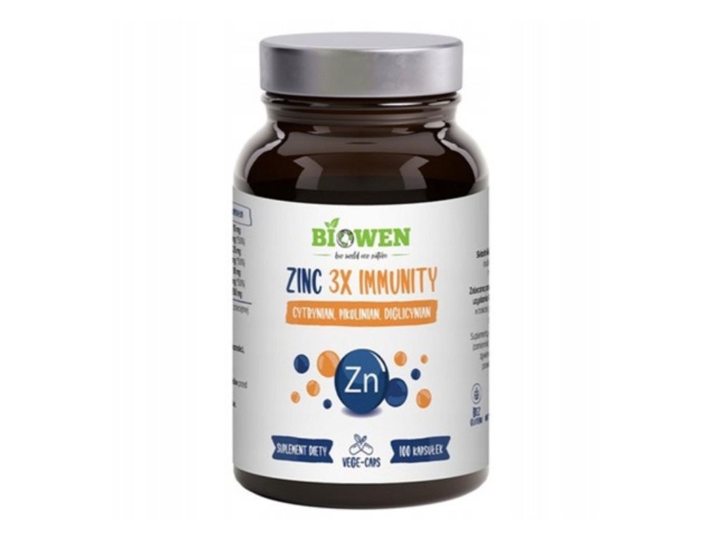 Cynk Complex Zinc 3x immunity 100 kapsułek