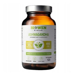 Ashwagandha żeń-szeń indyjski 120 kapsułek