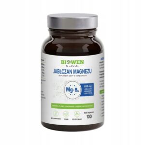 Jabłczan magnezu 835mg z witaminą B6 100 kapsułek