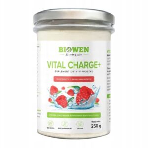 Elektrolity Vital charge+ o smaku malinowym 250g