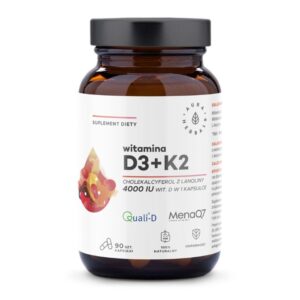 Witamina D3 4000 IU z witaminą K2 90 kapsułek