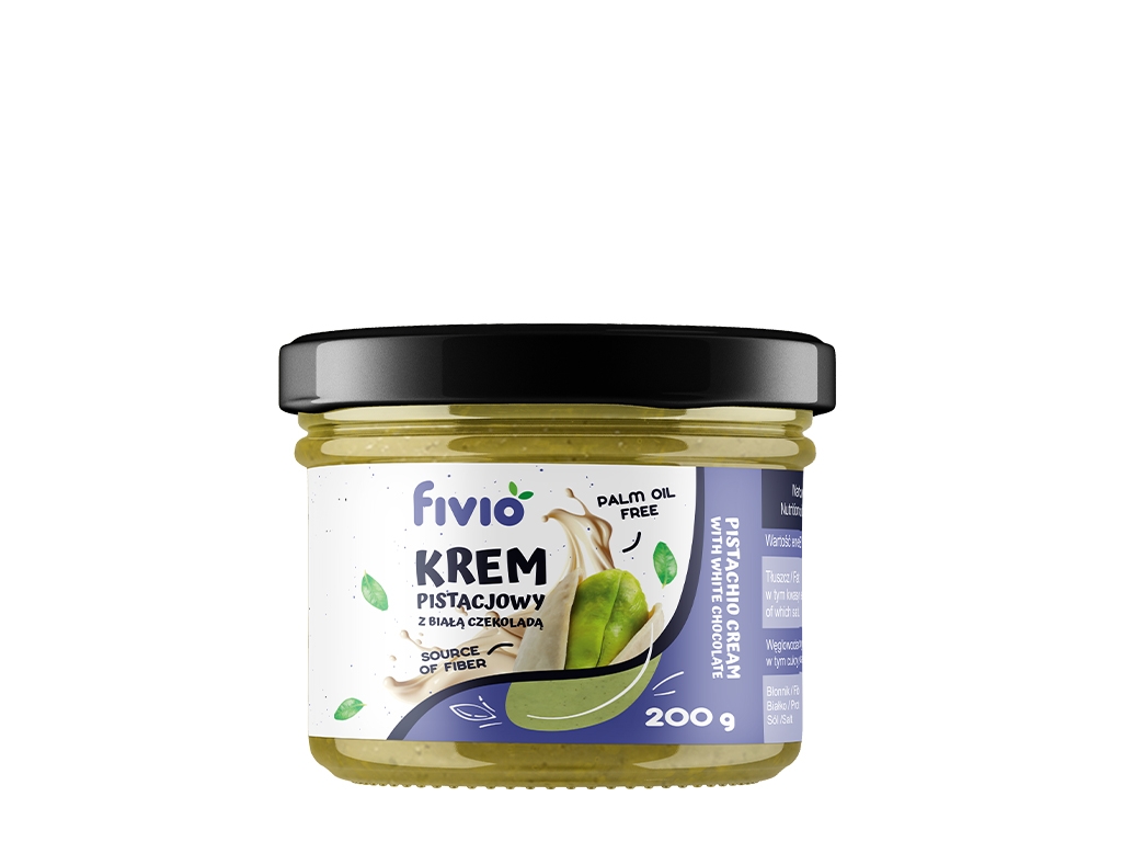 Krem pistacjowy z białą czekoladą 200g