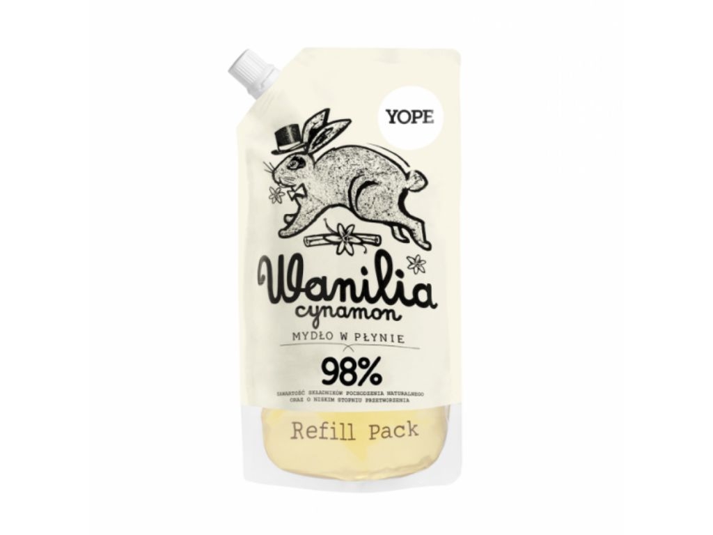 Mydło naturalne w płynie wanilia-cynamon refill 500ml
