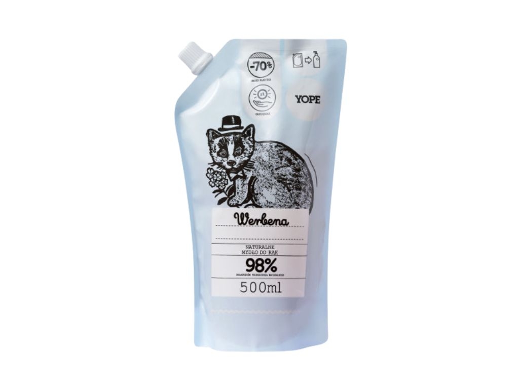 Mydło naturalne w płynie werbena refill 500ml