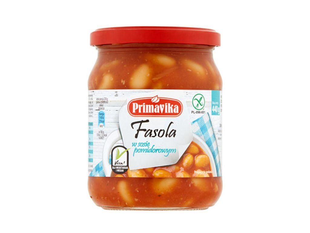 Fasola w sosie pomidorowym 440g