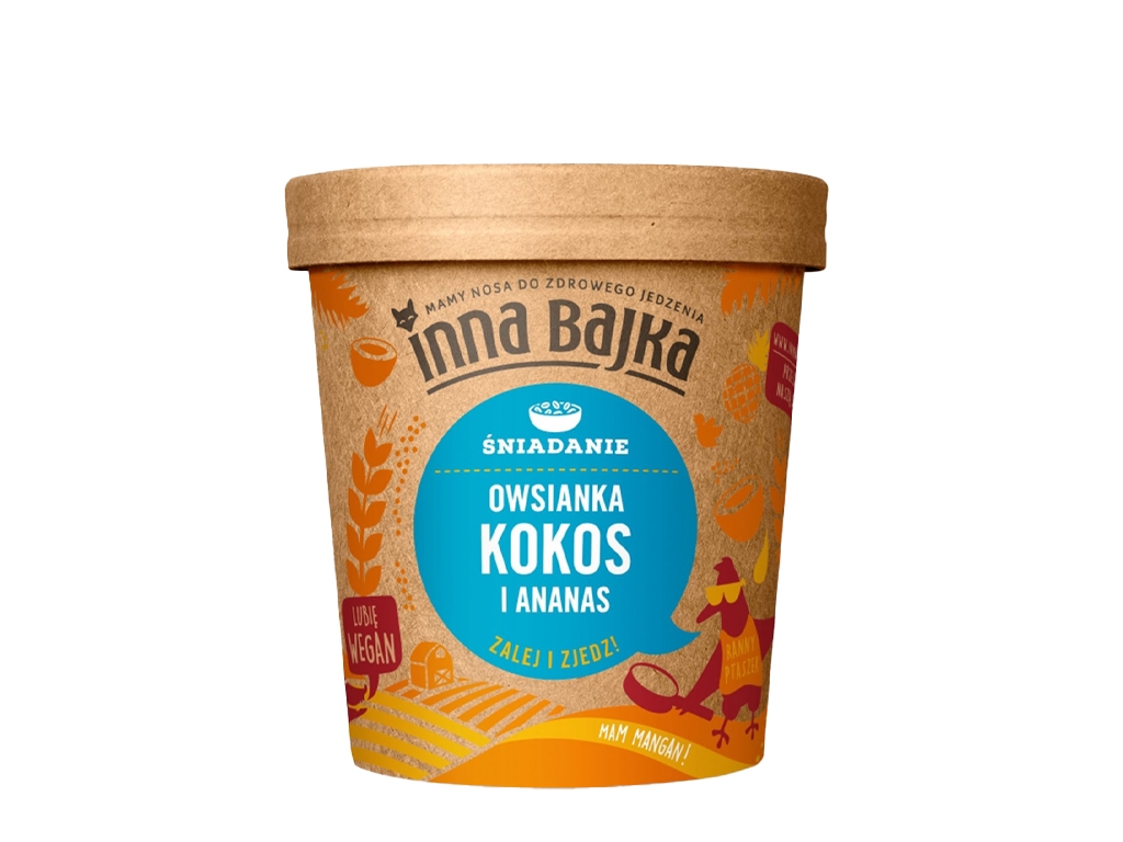 Owsianka kokos i ananas 70g