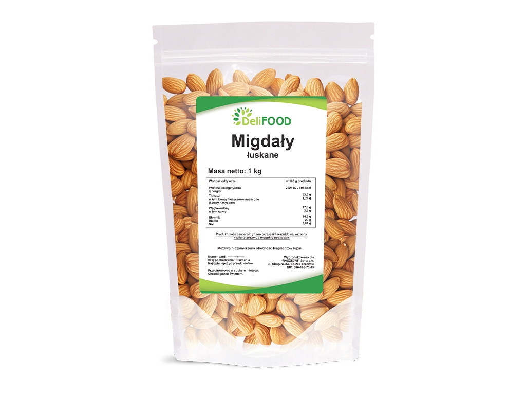 Migdały całe 1kg
