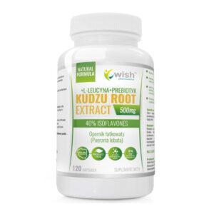 Kudzu Root 500mg 40% Isoflavones + L-Leucyna + Prebiotyk 60