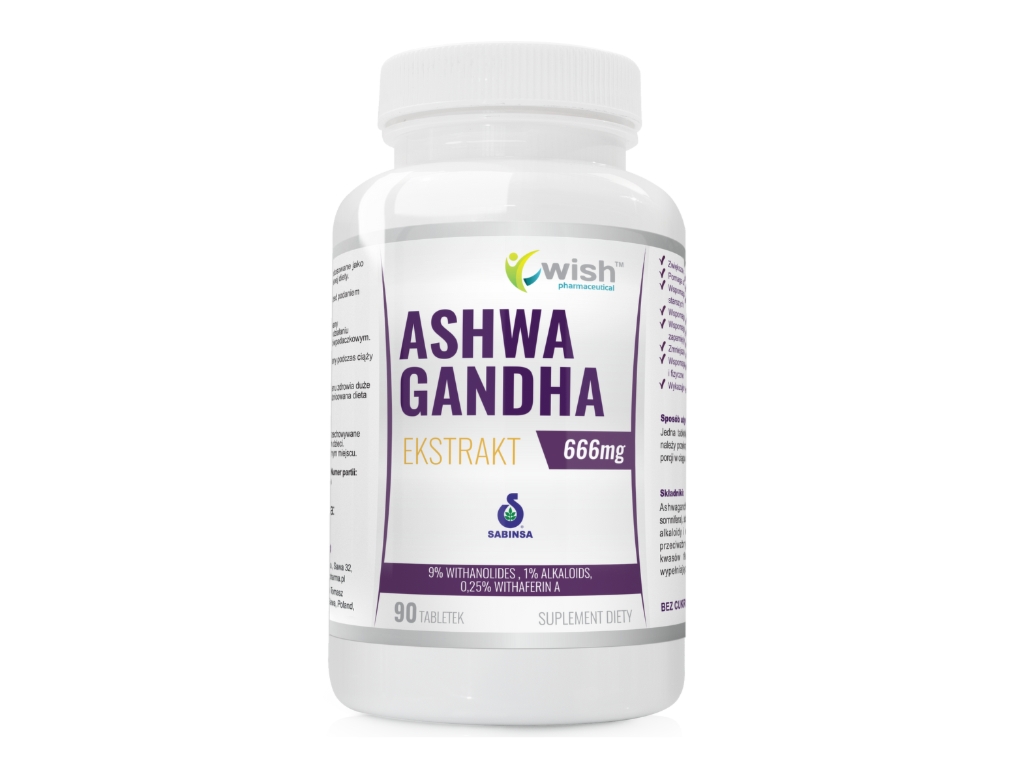 Ashwagandha xxtract 666mg 90 tabletek