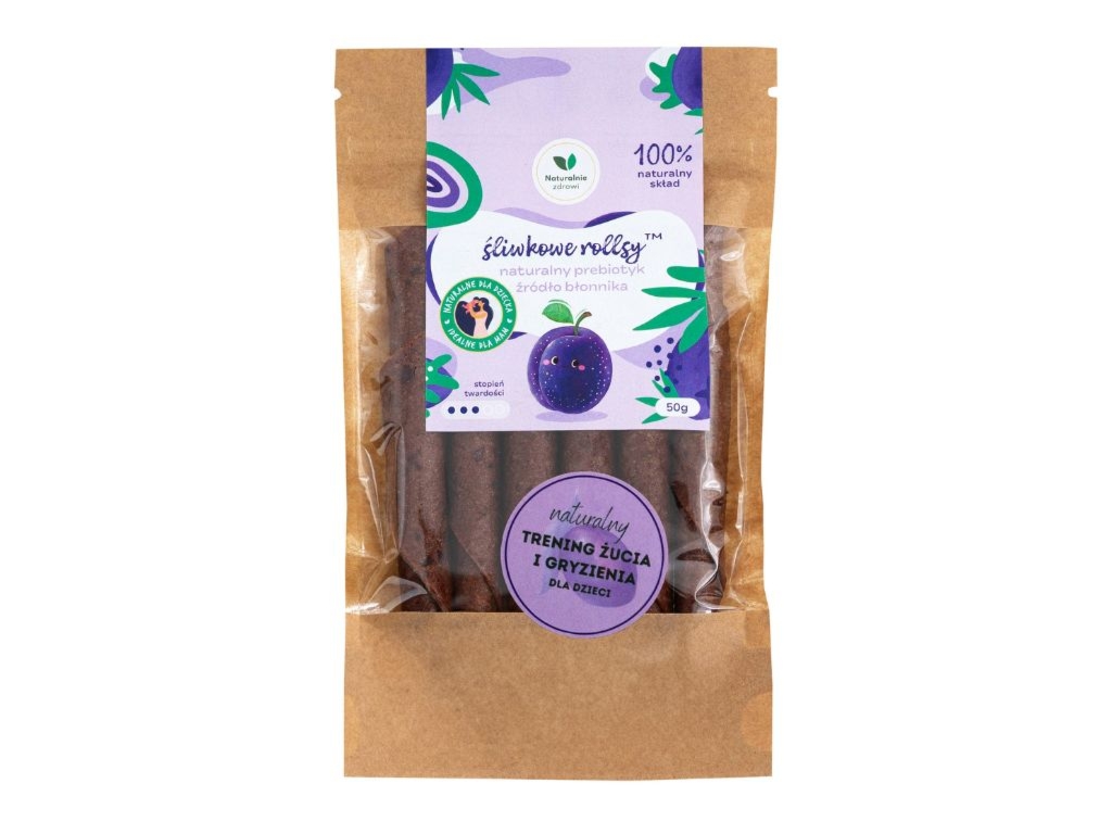 Śliwkowe rollsy z inuliną 50g
