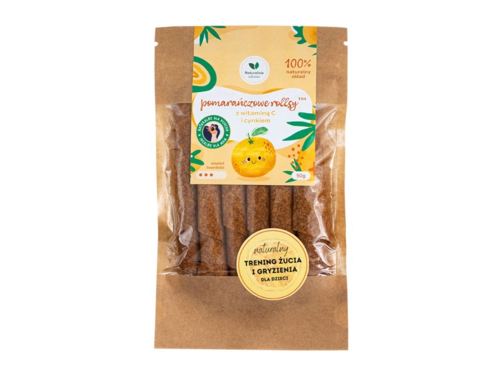 Pomarańczowe rollsy z witaminą C i cynkiem 50g