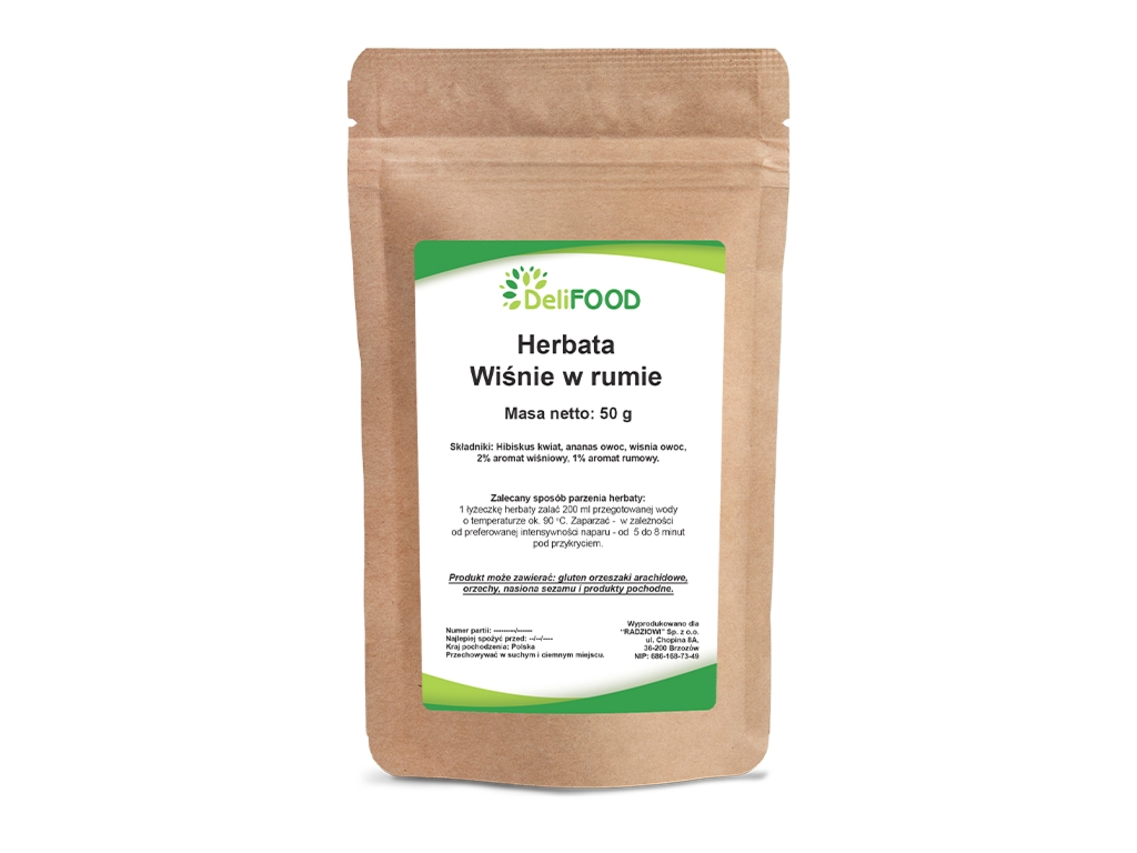 Herbata Wiśnie w rumie 50g
