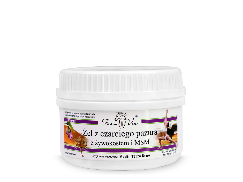 Żel z czarciego pazura z żywokostem i MSM 350g