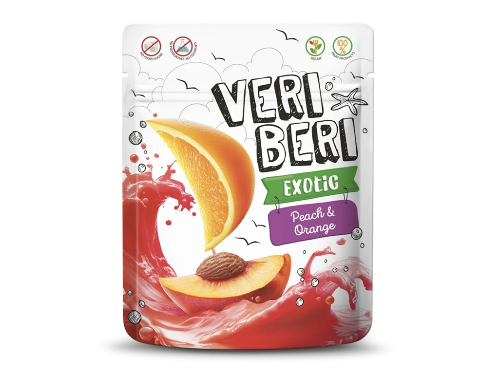 Żelki Brzoskwinia&Pomarańcza z kokosem 50g