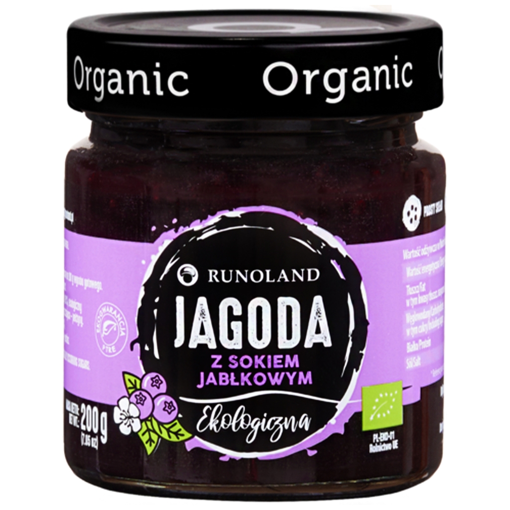 Słodka przekąska jagoda BIO 200 g