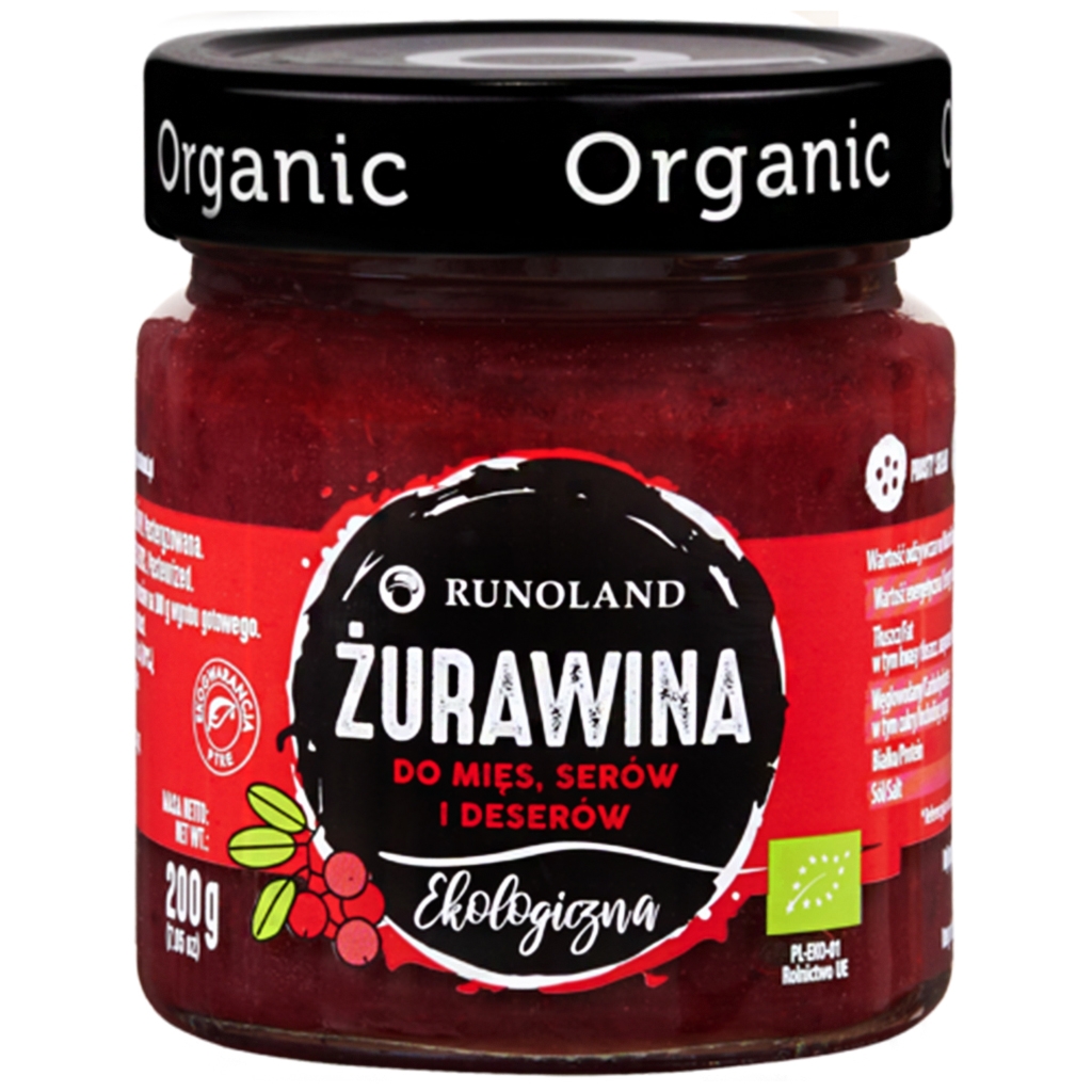 Żurawina do mięs, serów i deserów BIO 200 g
