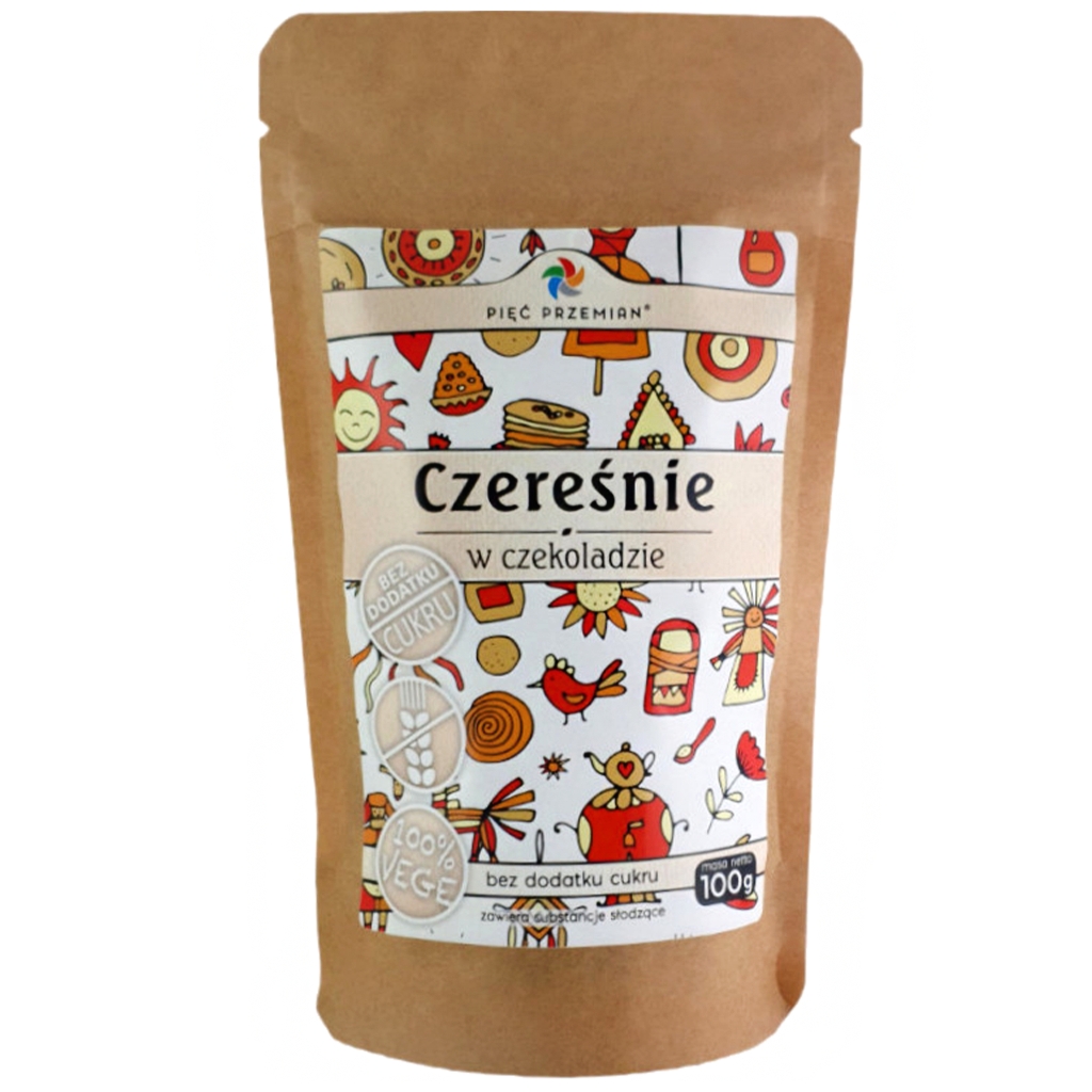 Czereśnie suszone w czekoladzie 100g