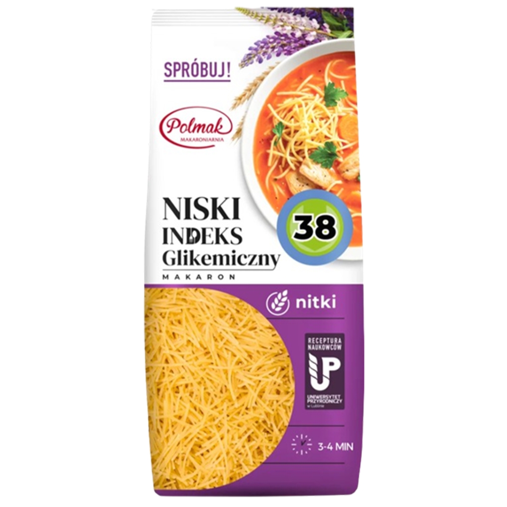 Makaron niteczki Niski indeks glikemiczny 250g