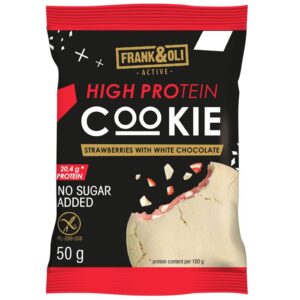 Ciasteczko proteinowe truskawka z białą czekoladą BDC 50g