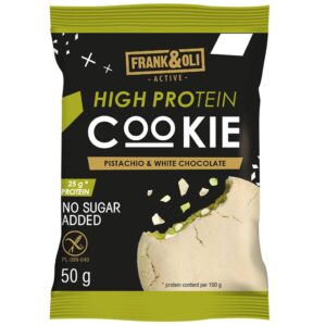 Ciasteczko proteinowe pistacja z białą czekoladą BDC 50g
