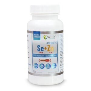 Selen organiczny 200mcg+cynk 15mg -120kap. WISH