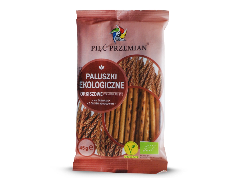 Ekologiczne paluszki orkiszowe 45g