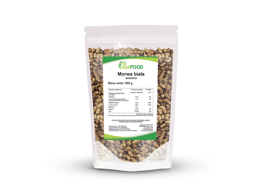 Morwa biała bez pestek 500g