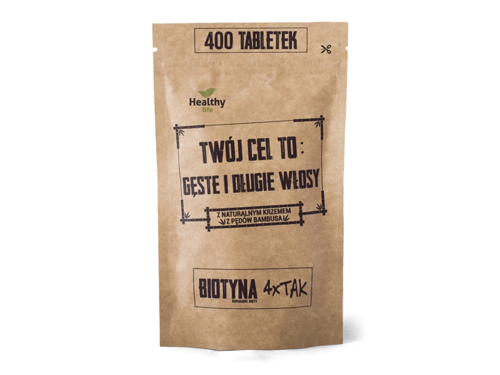Biotyna 4X Tak - gęste i długie włosy 400 tabletek