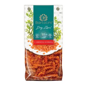 Makaron świderki z czerwonej soczewicy 250g Bartolini